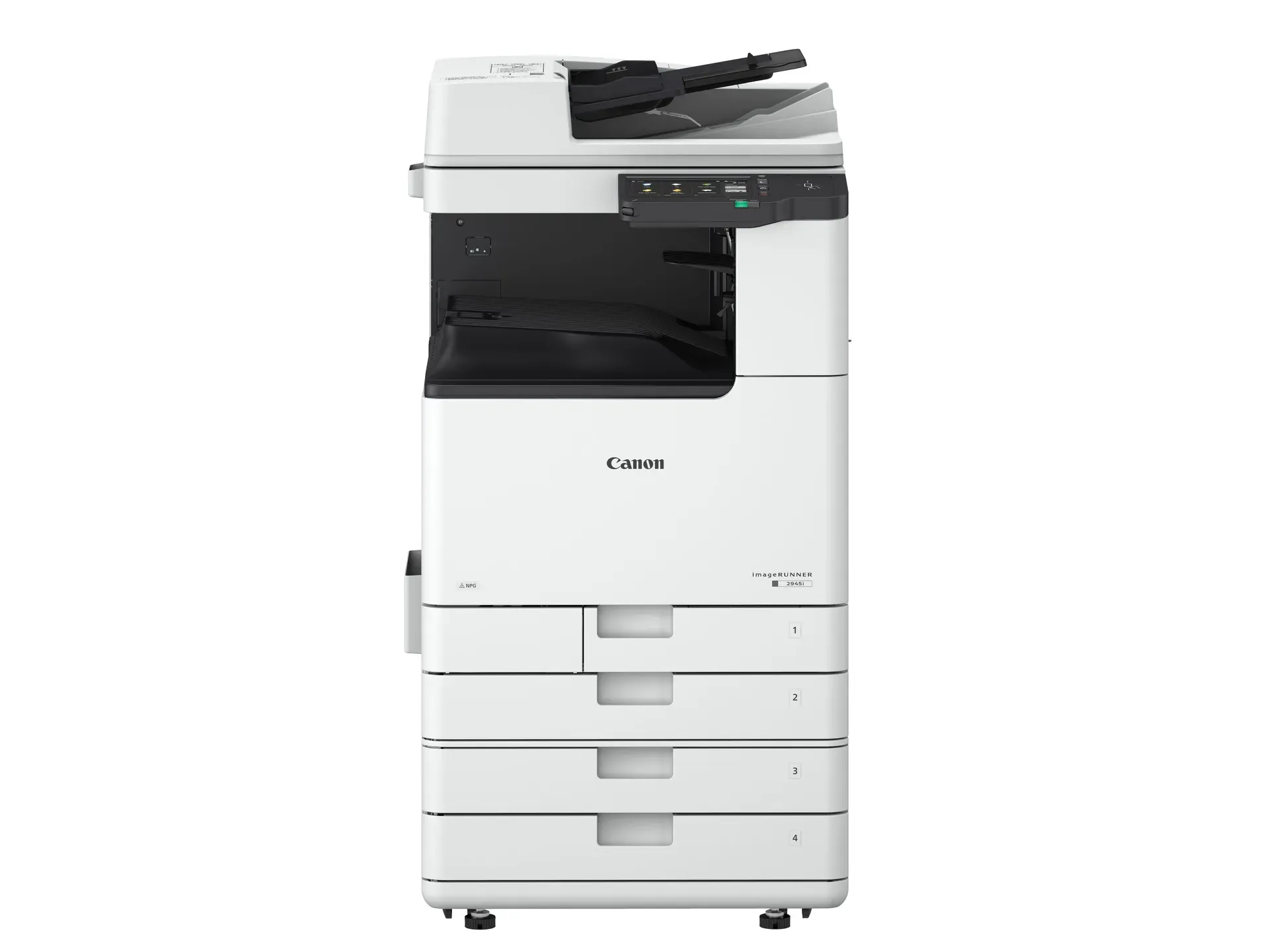 Canon imageRUNNER 2900i serisi fotokopi makinesi ön görünüm, A3 siyah-beyaz çok fonksiyonlu cihaz