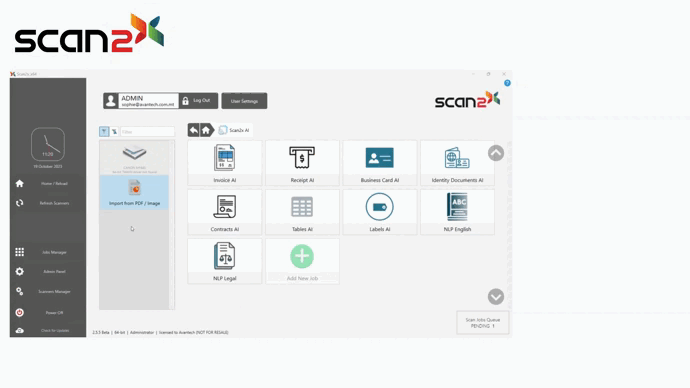 Scan2X Dashboard Animation